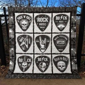 Guitar Quilt Blanket Ver 11  Quilt